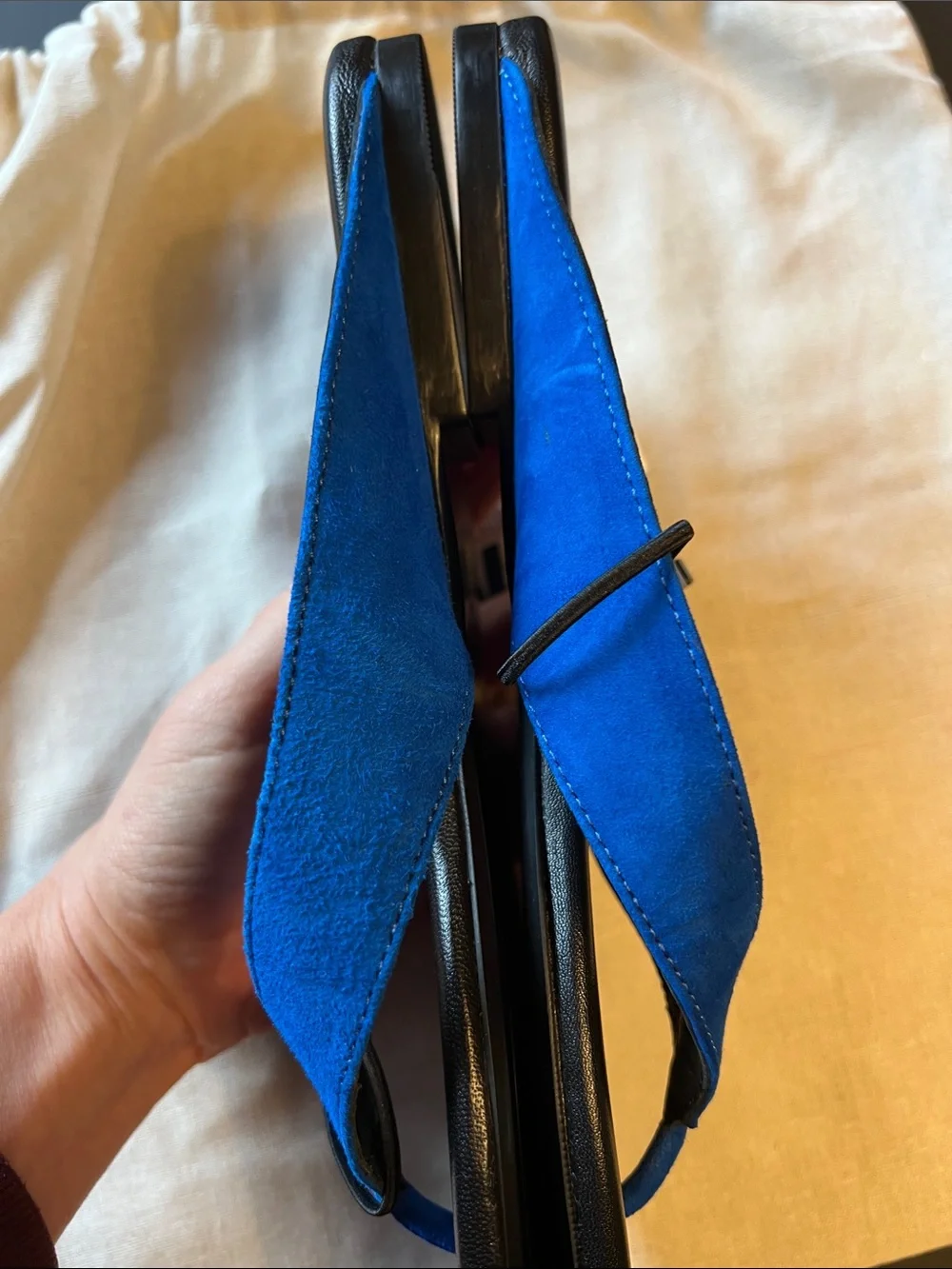 Zara Flat Leather Sandals - Size 9 US Women - New with Tags & Dust Bag - Picture 8 of 15